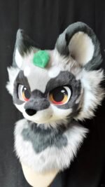 Yis Cosplay Custom Raccoon Kemono Fursuit Head - 图片 3