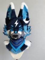 Yis Cosplay Custom Wolf Kemono Style Fursuit Head