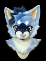 Yis Cosplay Custom Blue Fox Kemono Fursuit Head
