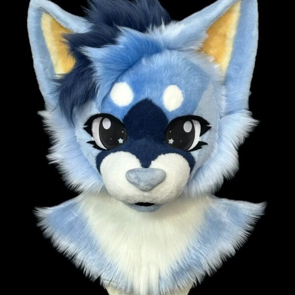 Yis Cosplay Custom Blue Fox Kemono Fursuit Head