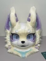 Yis Cosplay Custom Toony Cream-Colored Wolf Fox Fursuit Head
